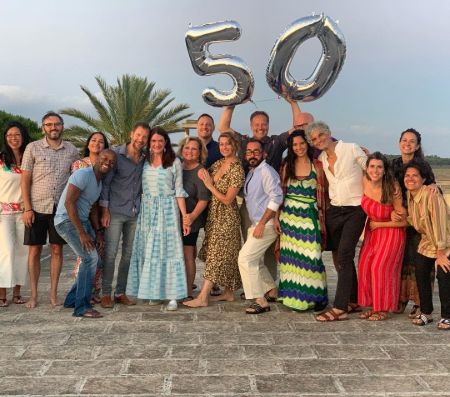 Meteorologist Rick Reichmuth with his family on his 50th birthday.